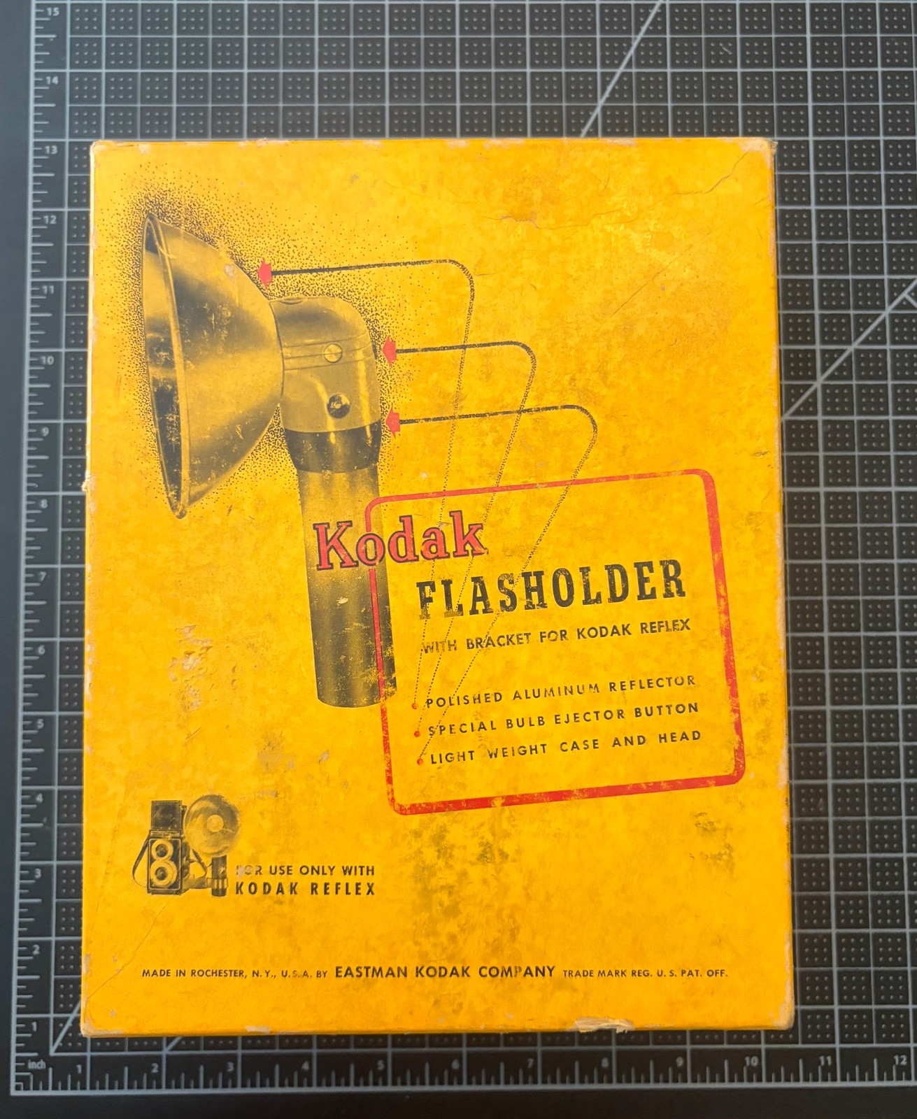 Vintage Kodak Standard Flasholder With Original Box and Various Accessories