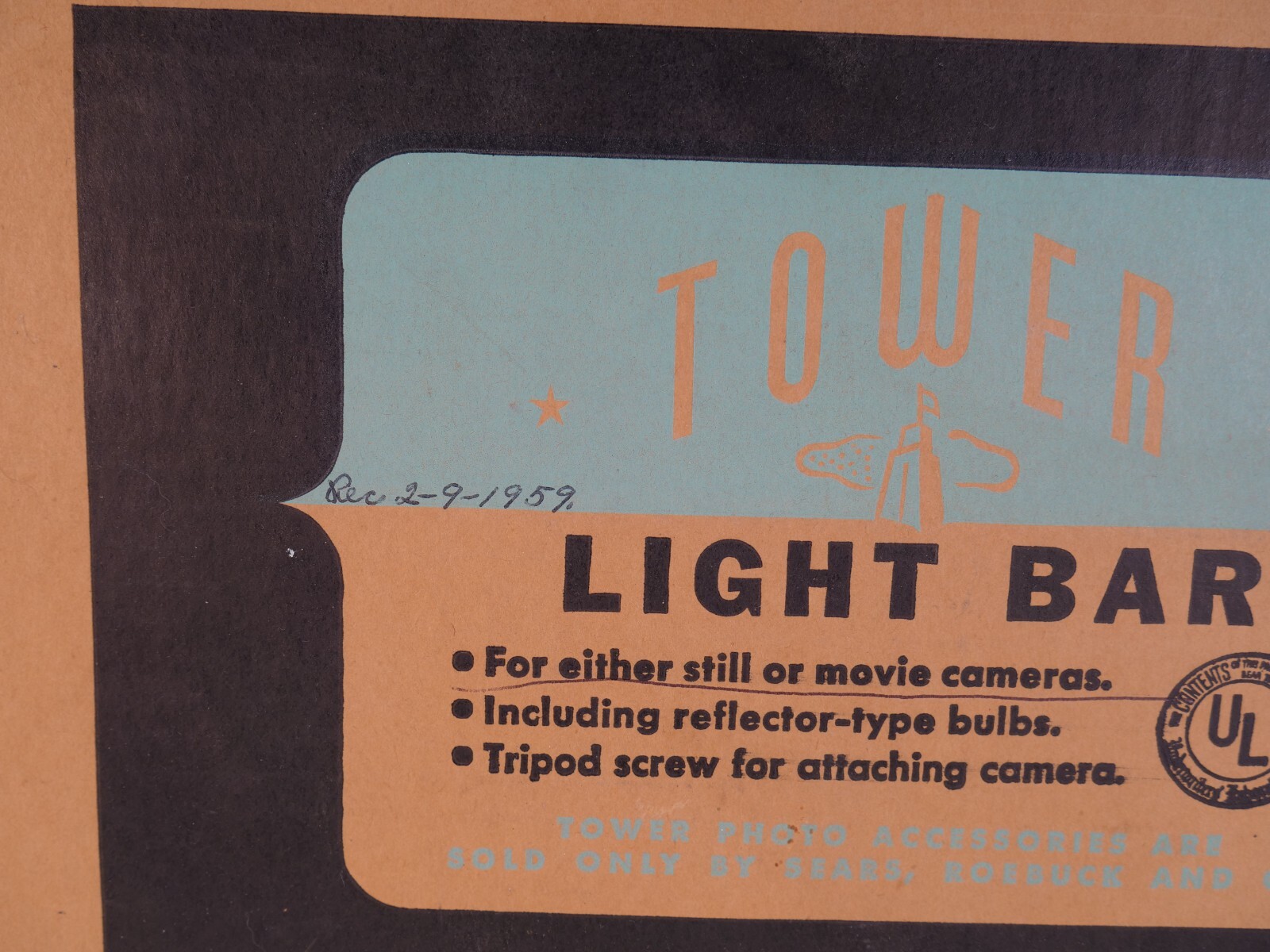 Tower 4 Lite Bar Sears Roebuck And Company Movie Photography Lighting NEW