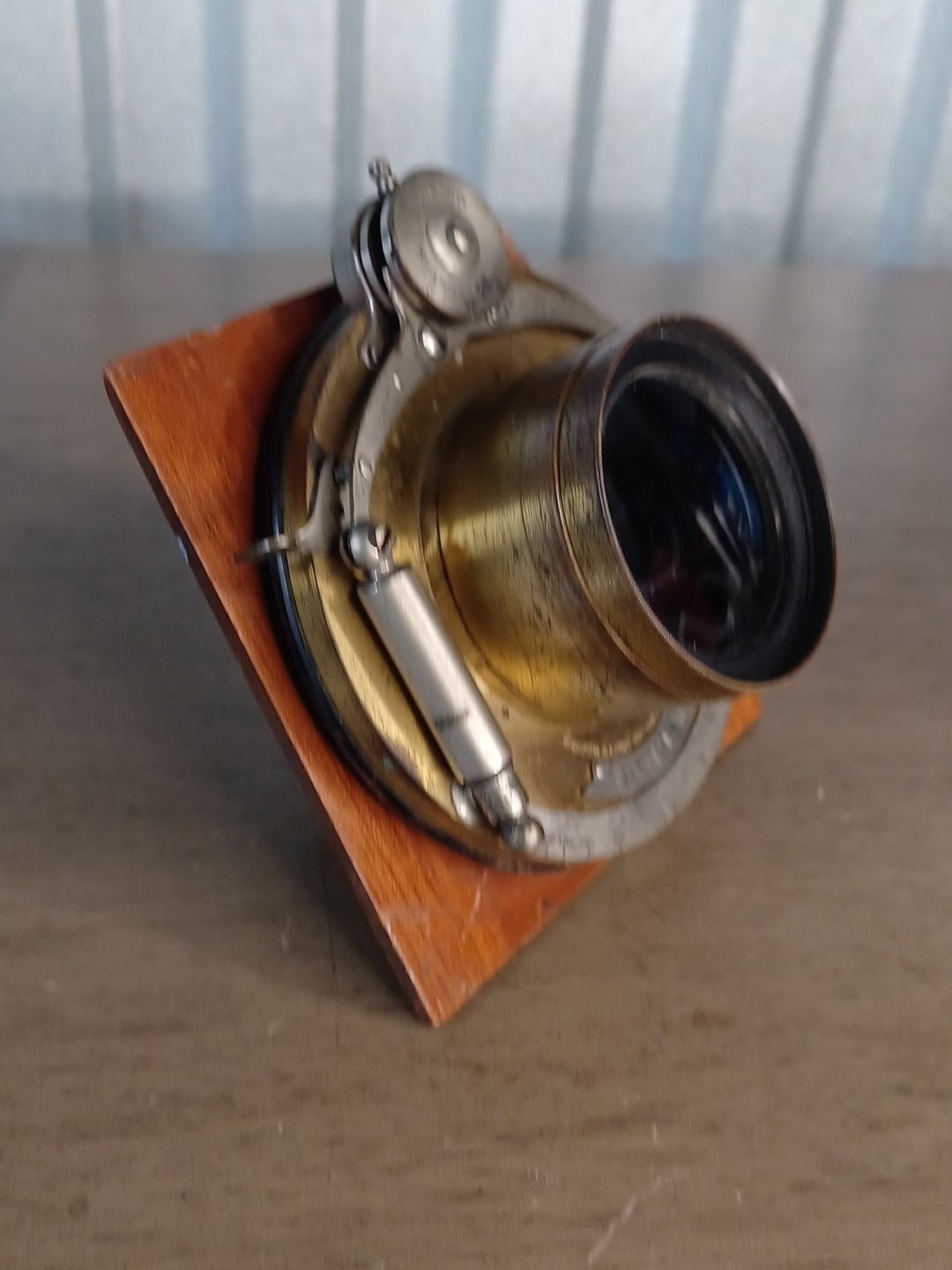 Antique Bausch & Lomb Unicum Camera Shutter With ROC Thelephoto Lens & Flange