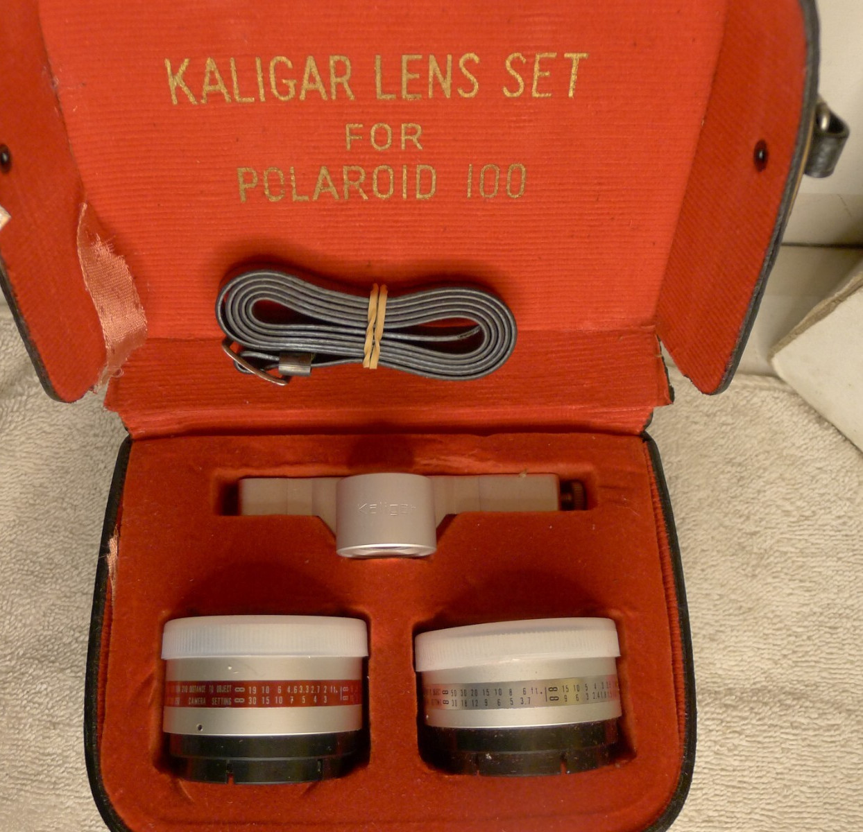 Kaligar Aux Lens Set for Polaroid Model 100 200 Series Camera +Case & Strap