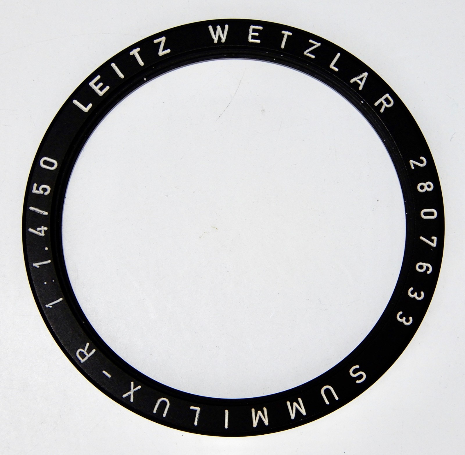Leica Name Plate for 1st version 50mm f1.4 Summilux-R ………… MINT