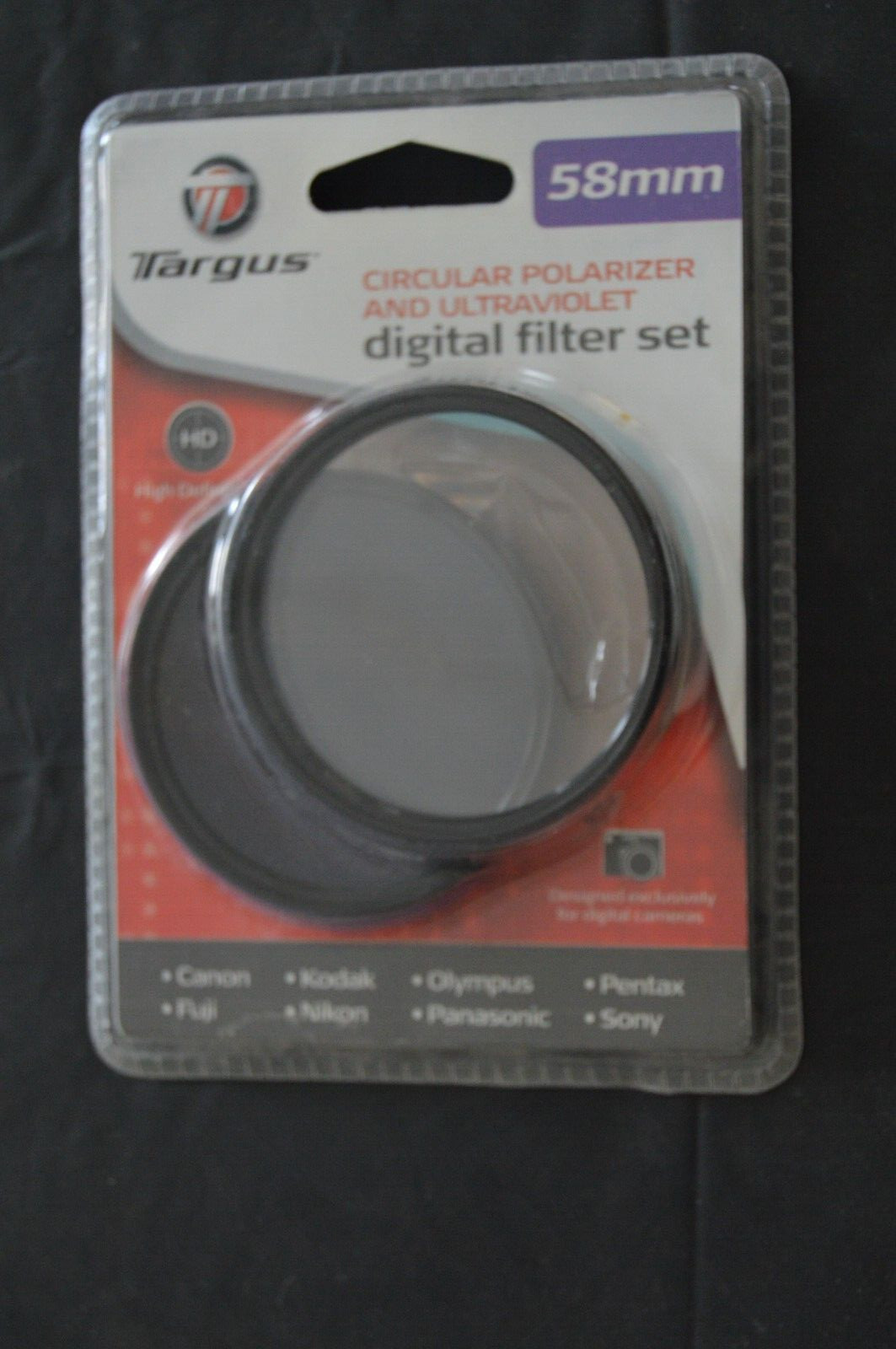 Targus 58MM Digital Filter Set Polarizer & Ultraviolet TG-58C NEW
