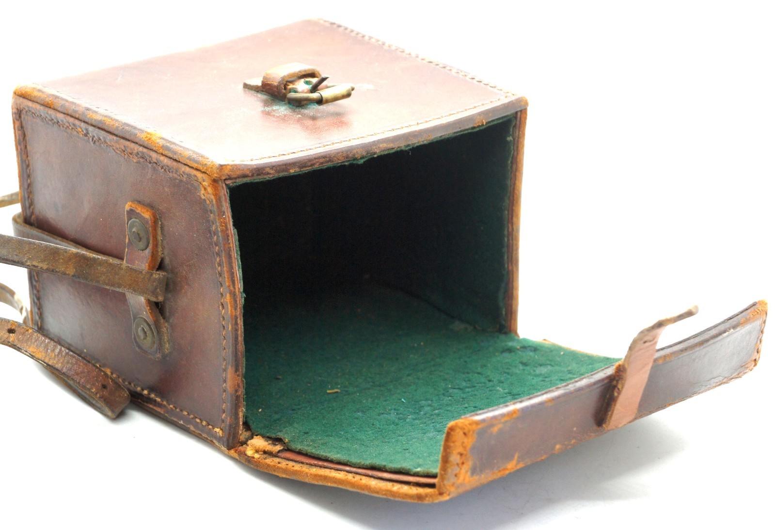 Solid LEATHER CASE VINTAGE 6×9 cm CAMERA or other Made by Watson & Son 1918