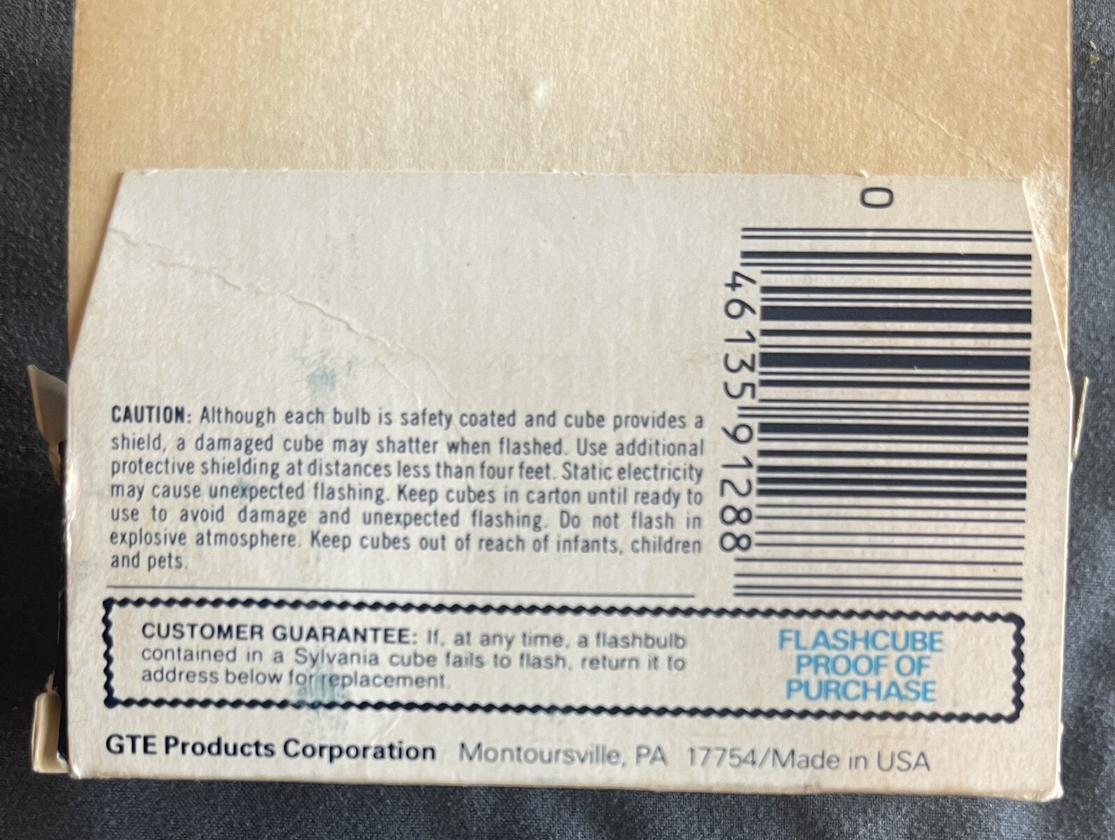 Sylvania Blue Dot Flashcubes Vintage