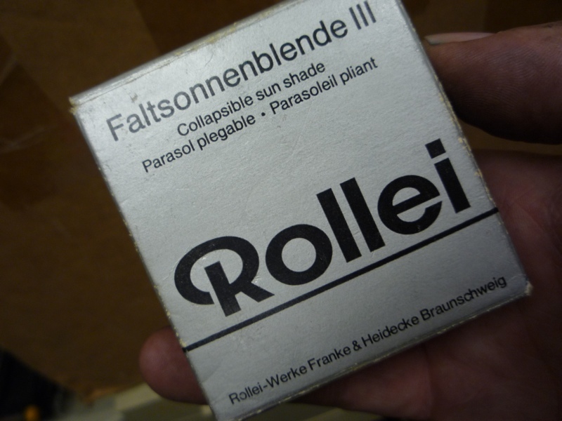 ROLLEIFLEX ROLLEI FALTSONNENBLENDE COLLAPSABLE SUN SHADE BAYONET III LEEN