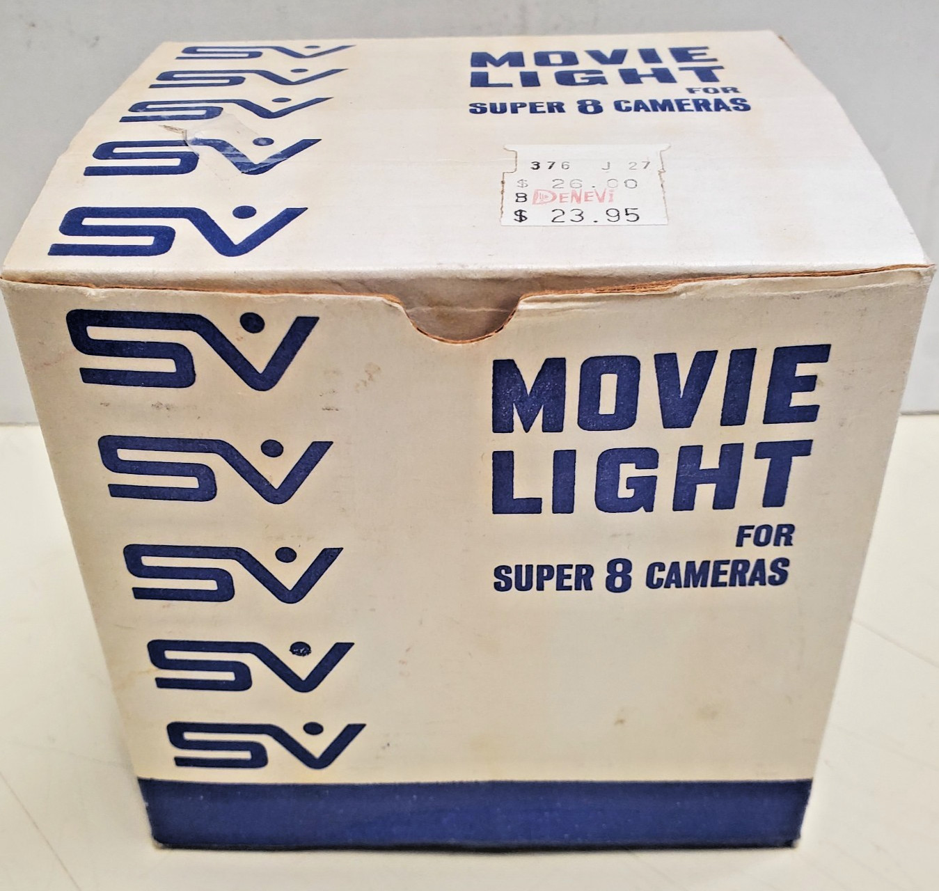 VINTAGE SV SMITH-VICTOR MOVIE LIGHT MODEL S650 FOR SUPER 8 MOVIE CAMERAS W/ BOX