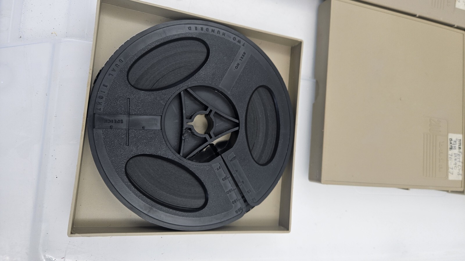 set 6 pcs Baia 200 Dual 8mm Movie Film Reel In Case Storage Box
