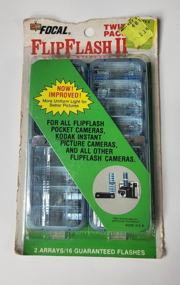 Vintage Unopened Package of Flip Flash II Flash Bars NOS – 16 flashes