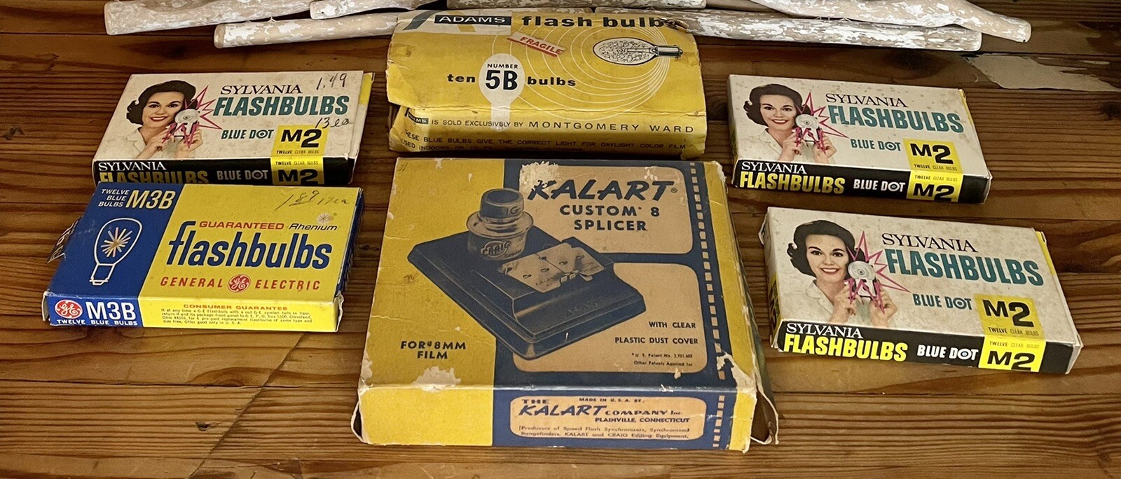 Kalart Custom 8 Splicer w/ Flash Bulbs M2, M3B, 5B Bundle