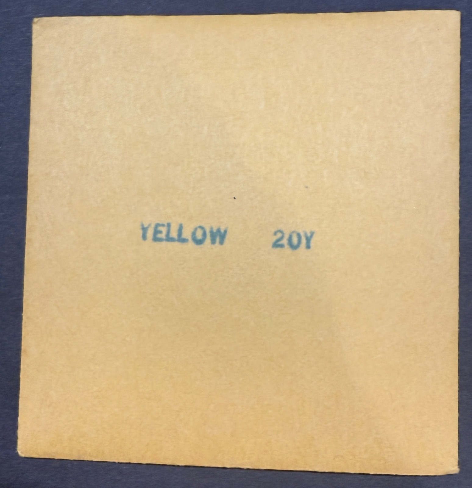 Vintage Camera Filter 3 inch 75mm x 75mm Square YELLOW 20Y NEW Sealed NOS
