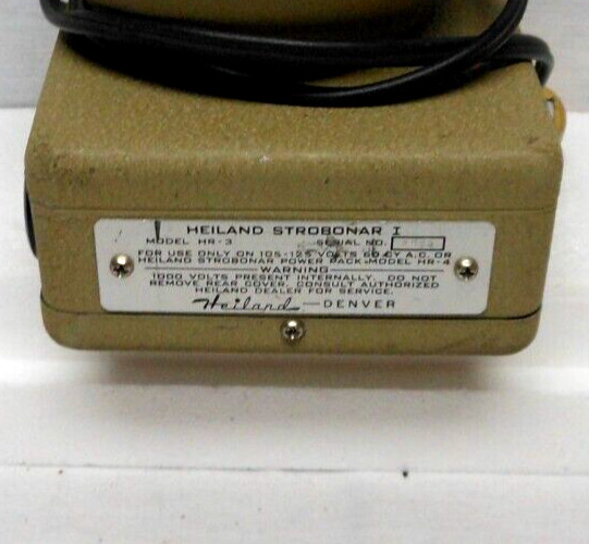 VINTAGE HEILAND STROBONAR MODEL HR-3 PHOTOGRAPHY STROBE LIGHT – EXC WORKING COND