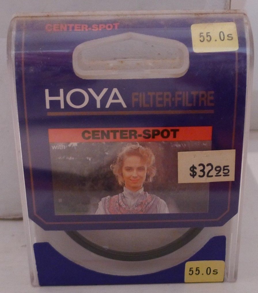 Hoya Center-Spot 55mm Filter +Product Case – NEW – Made in Japan