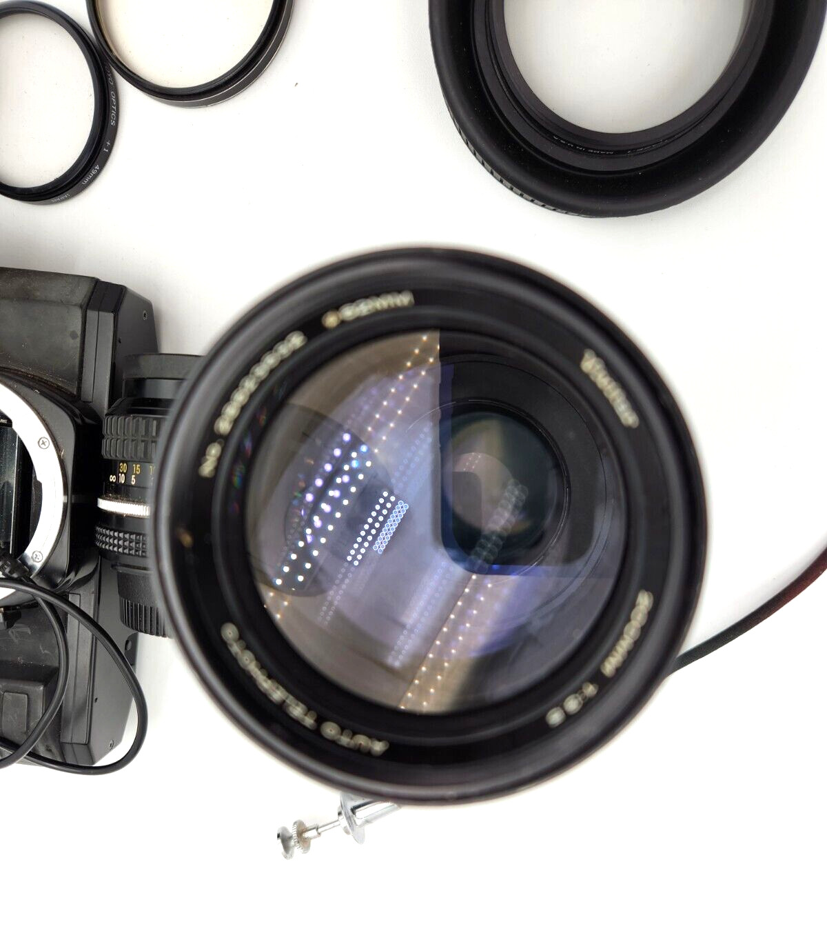 Lot Photo equipment Nikon, Ashai, VIvitar LENSES, filters, meter, etc. Vintage