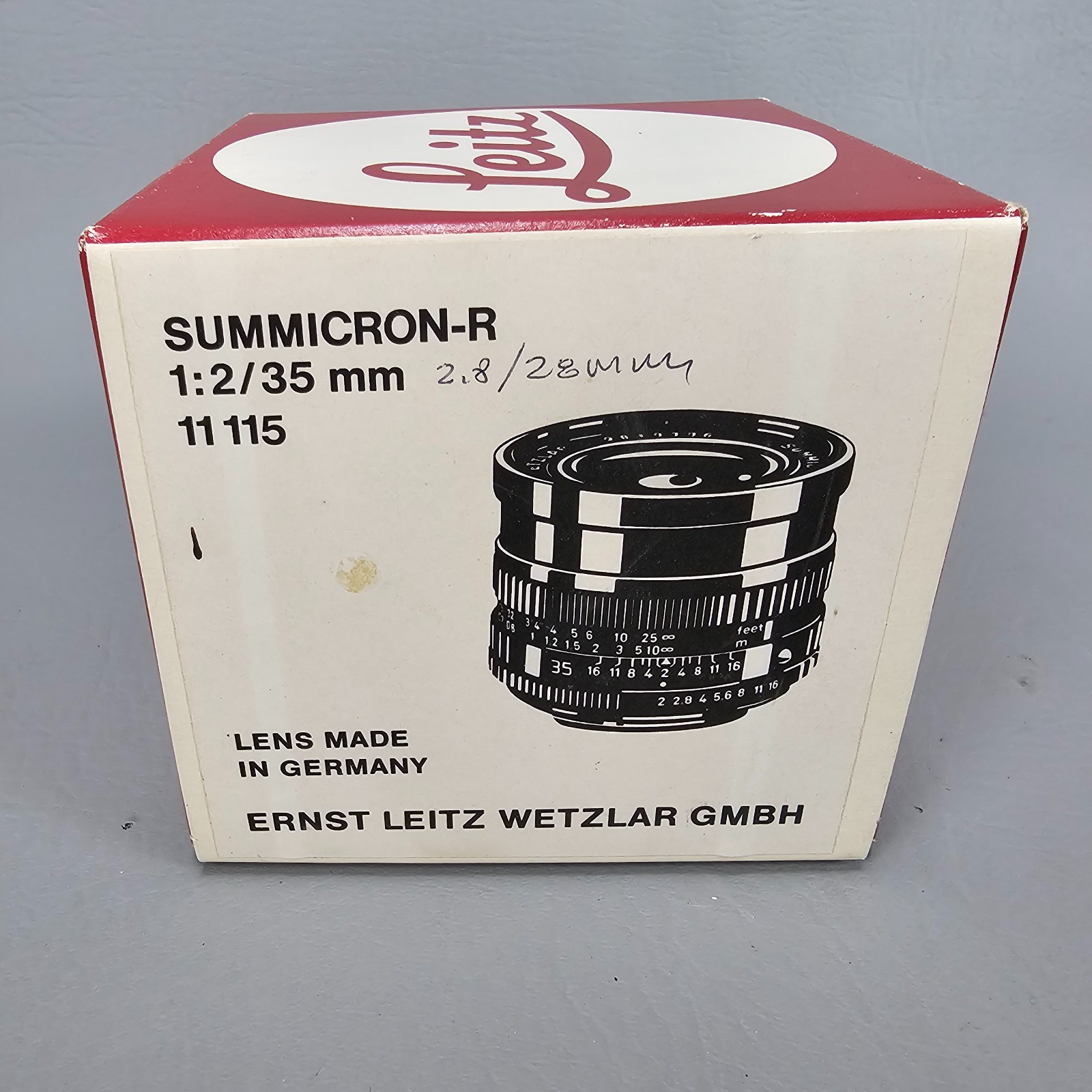 Vintage BOX ONLY Leitz Leica Wetzlar Summicron R 1:2 / 35 11115