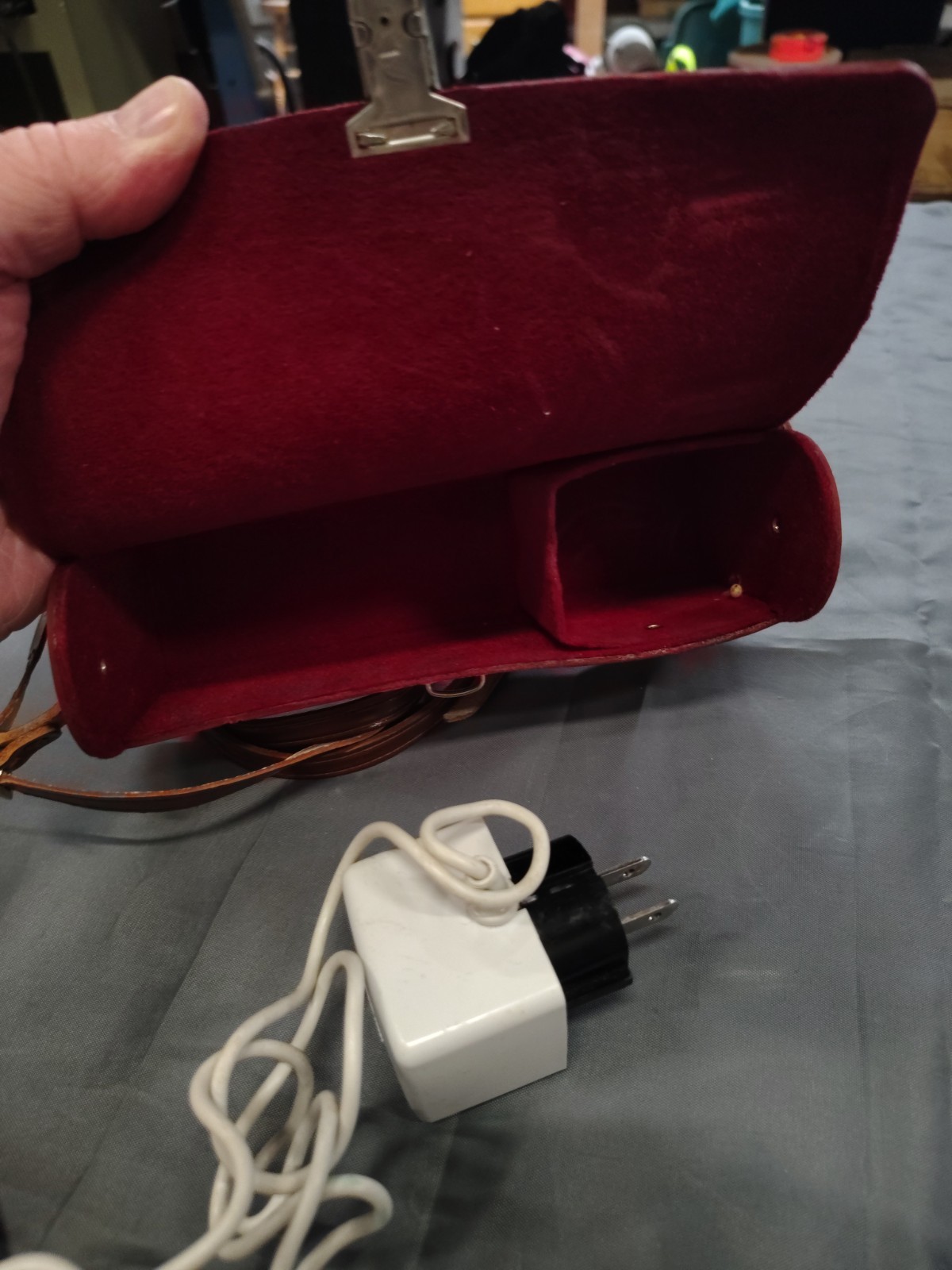 VTG FLASH ULTRABLITZ Electronic Charger Power Cord Leather case Made in Germany