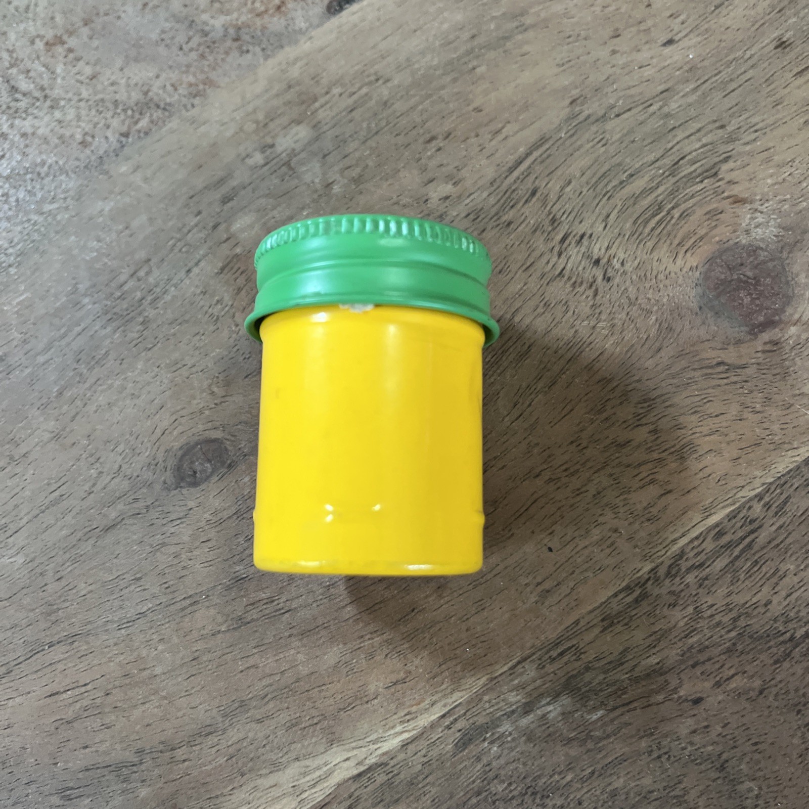 Vintage Kodak Film Metal Canister Container Green Cap Embossed 35mm
