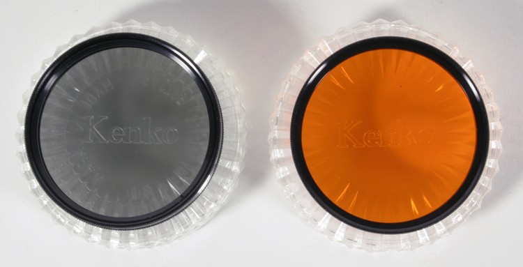 49MM FILTERS SET OF 2 ORANGE AND POLARIZER