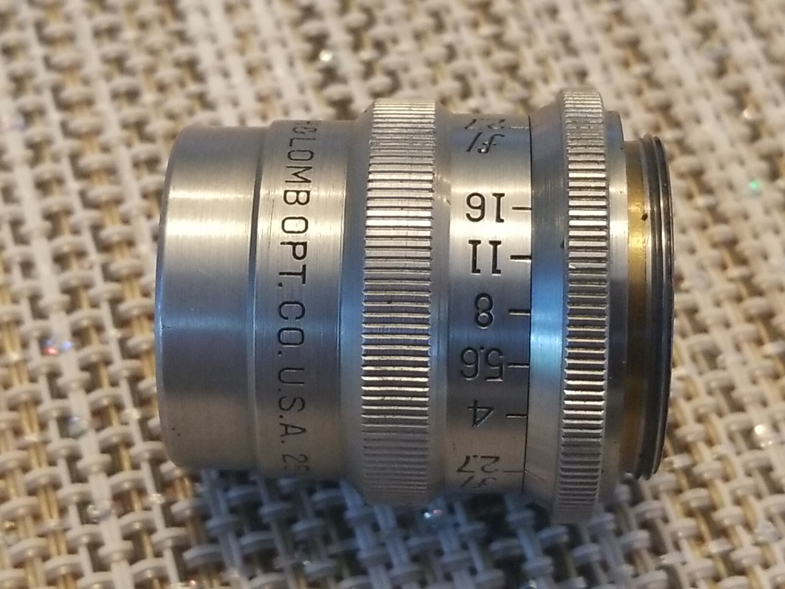 CLEAN Bausch & Lomb 25mm Animar Balcote F2.7 C-MOUNT Cine Lens BOLEX