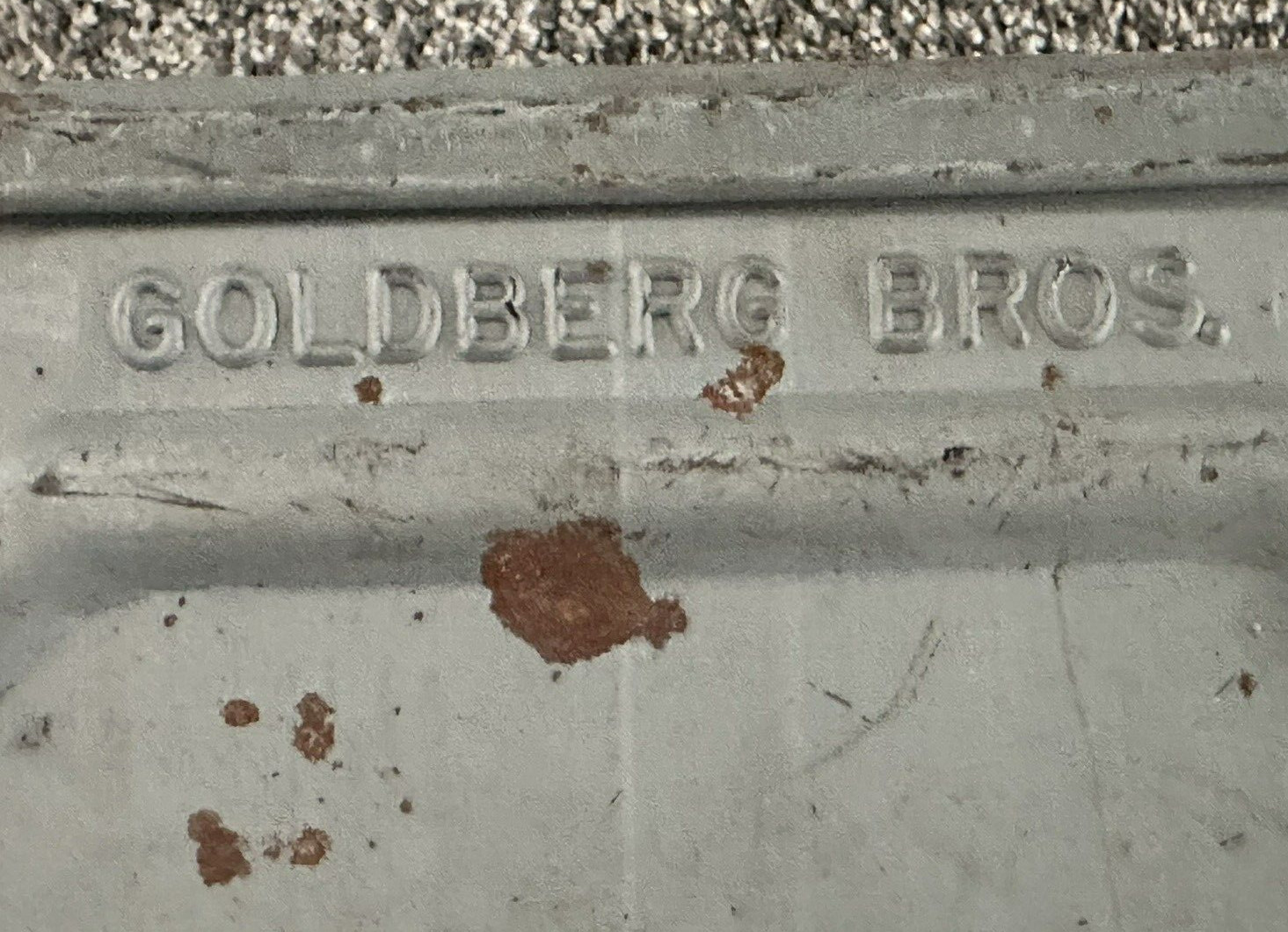 Goldberg Bros DENVER, CO. Film Reel Shipping Container Theater MOVIE Hollywood