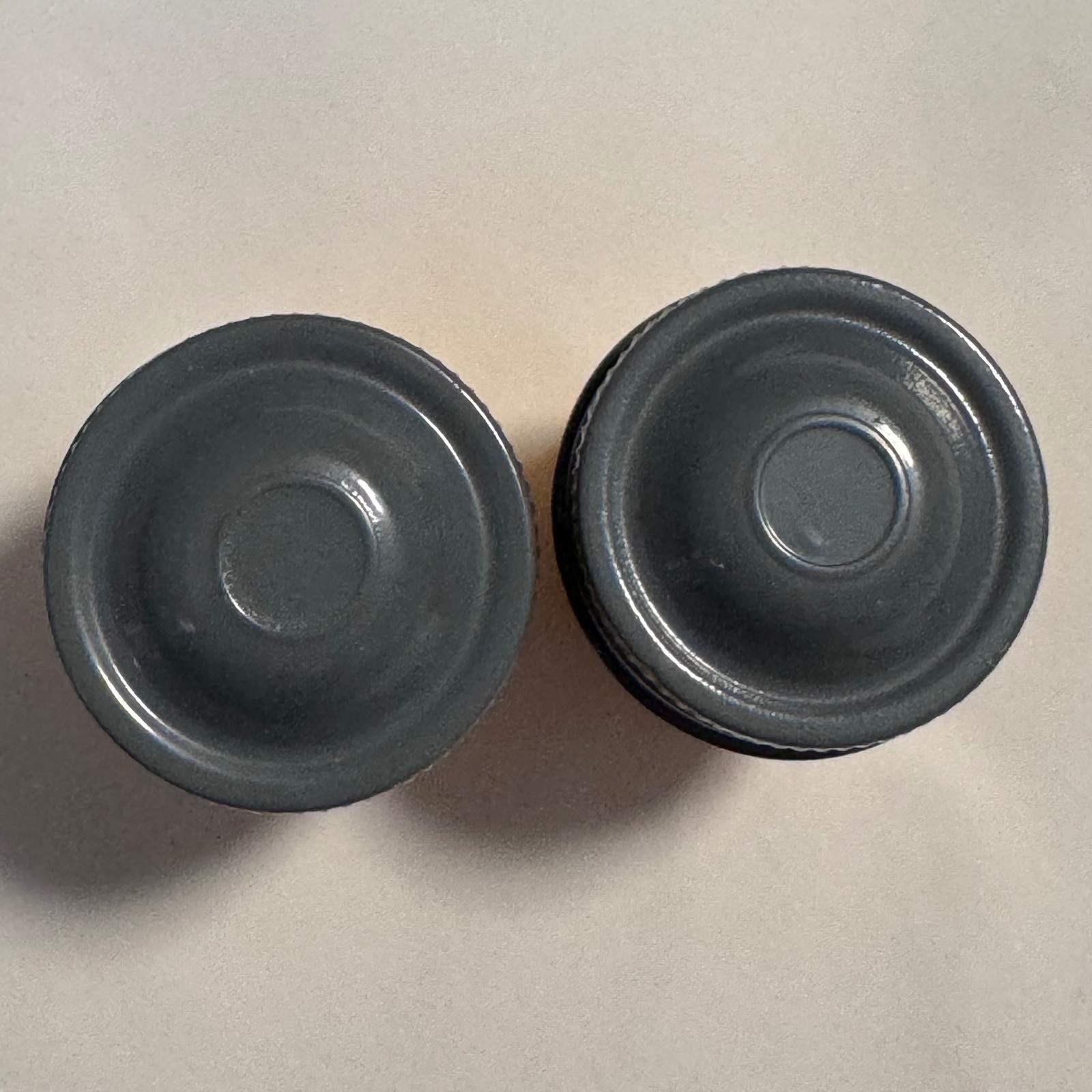 Vintage Kodak Embossed Yellow 35mm Film Canister Containers Gray Lids Set of 2
