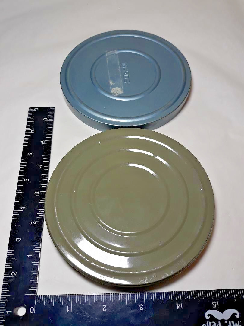 Vintage 8mm Film Cases Lot of 2 Metal