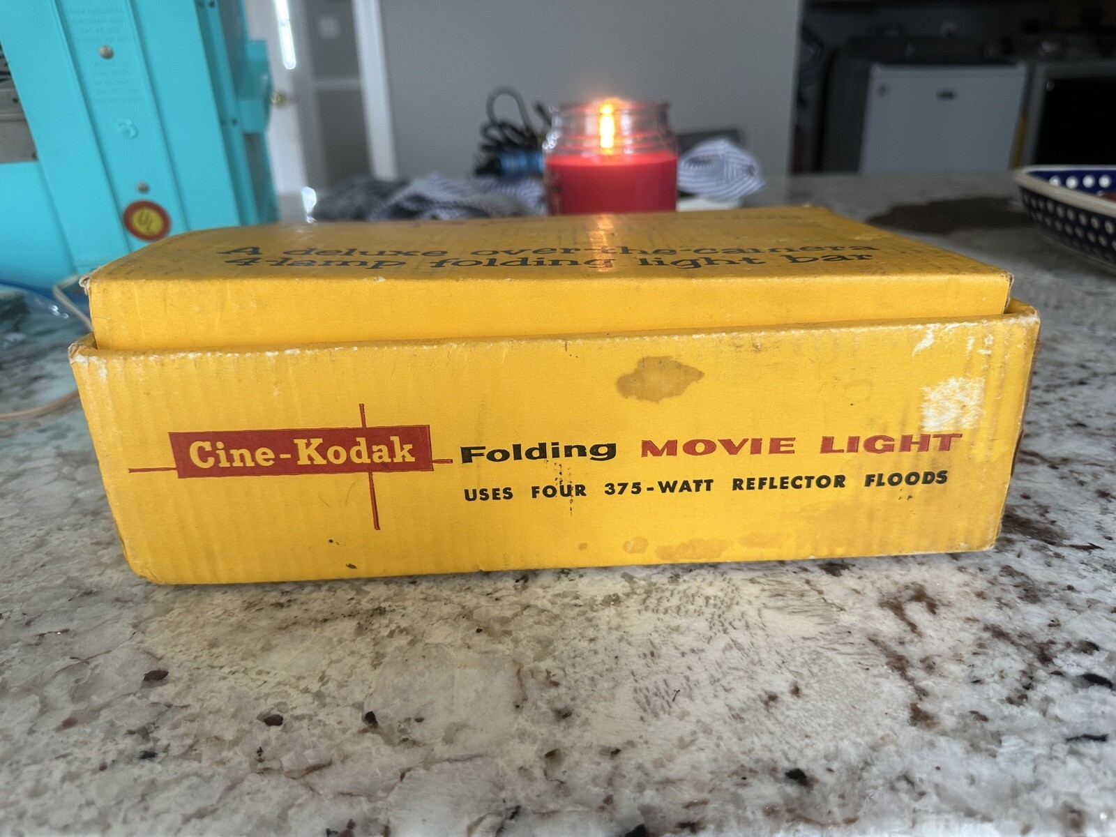 VTG Cine-Kodak Light Bar Folding Movie Light Electric Lamp Original Box Manual