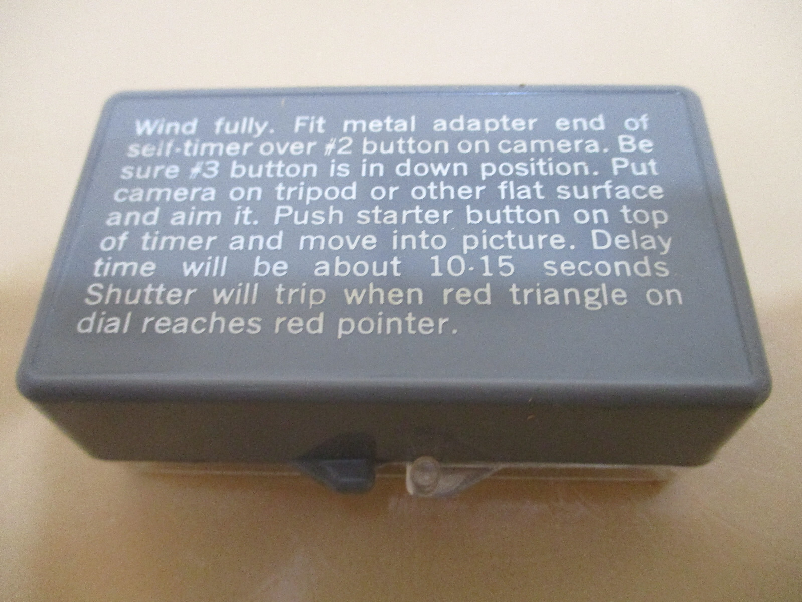 Vintage Polaroid Self-Timer #192 for Color Pack Instant Camera & Plastic Case