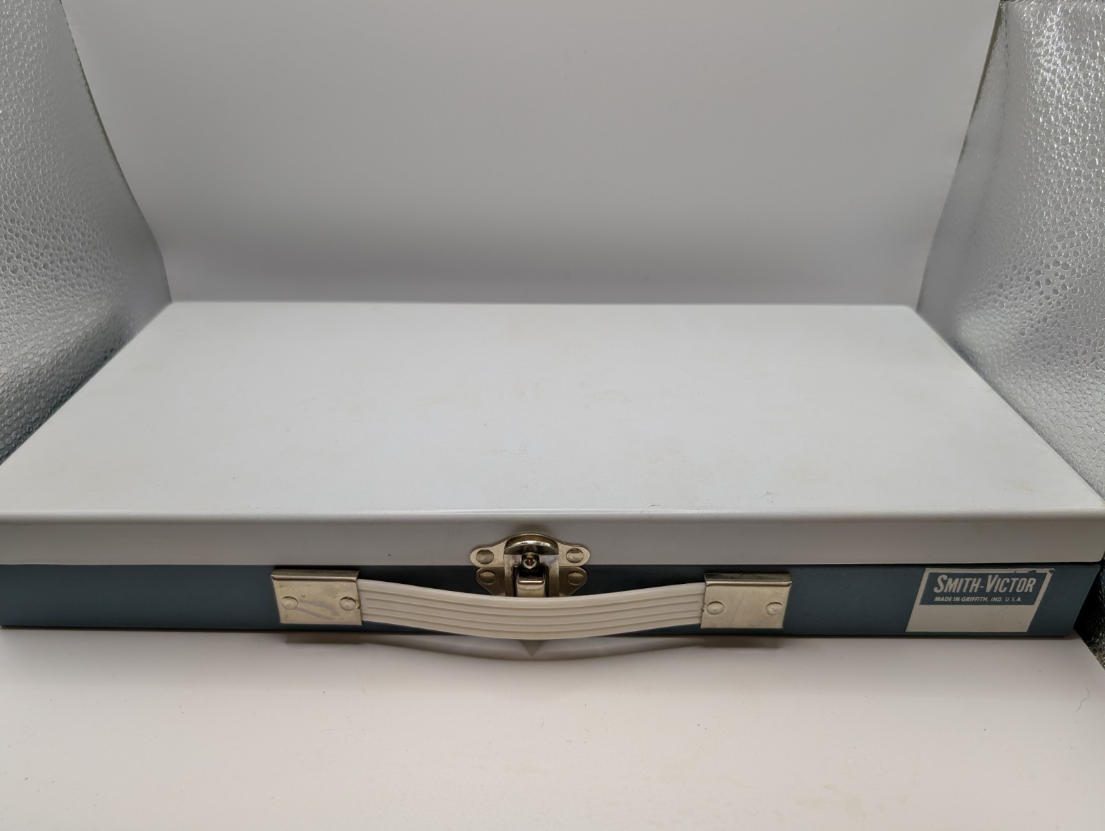 Vintage Smith-Victor 35mm Slide Storage File Metal Case 300 Capacity USA