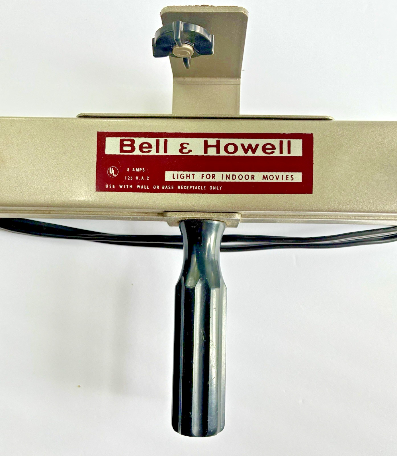 Vintage Bell & Howell Light Bar Lamp Filming Movies Video with Bulbs & Box Works