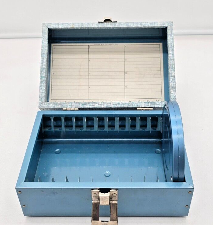 SCHERER Reel To Reel Metal Carrying Case (Holds 12 Canisters) w/ 1 Scherer Reel