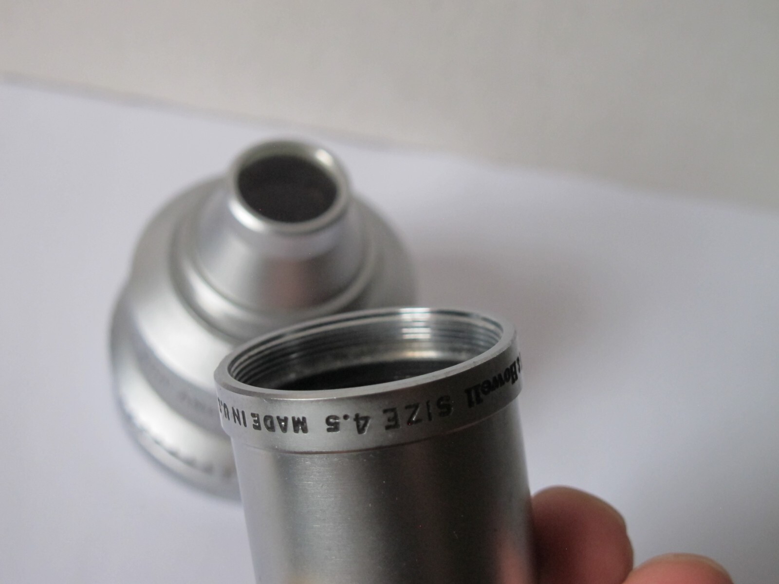 Vintage Metal Bell & Howell 1 1/2 X Wide Angle Lens Attachment, 28mm Threads