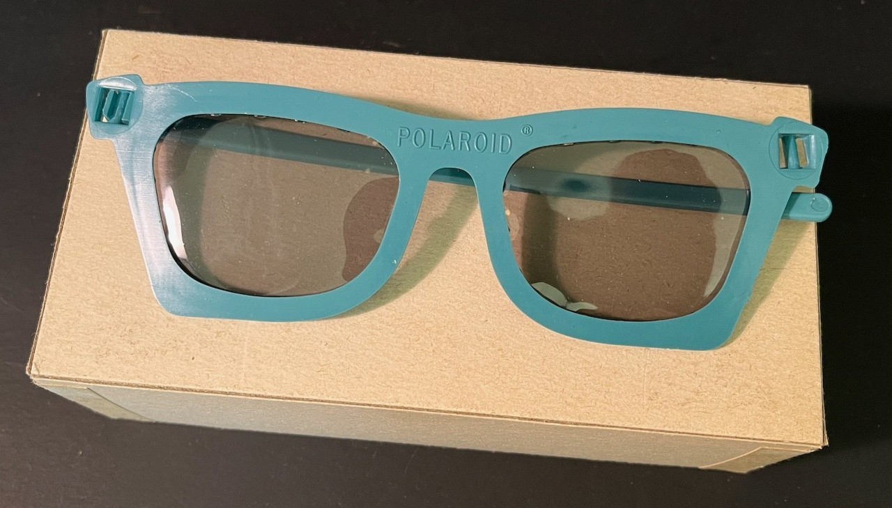 Vintage Polaroid 3-D Viewers Model 729 – Set of 6 — Original Box – Teal Frames