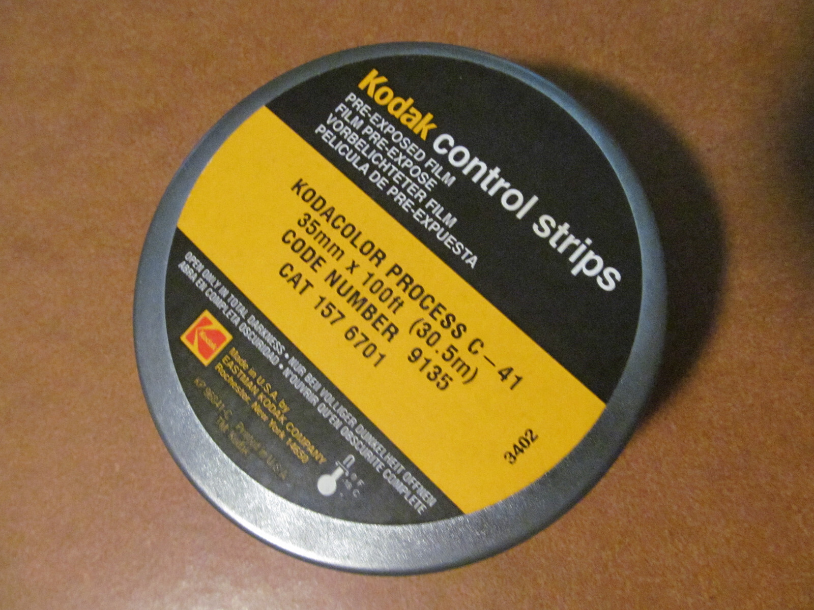 KODAK Control Strips Empty Cannister
