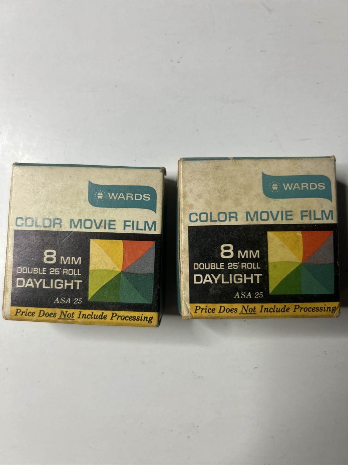Vintage Montgomery Ward Color Movie Film Sealed Tin Box Processing Mailer