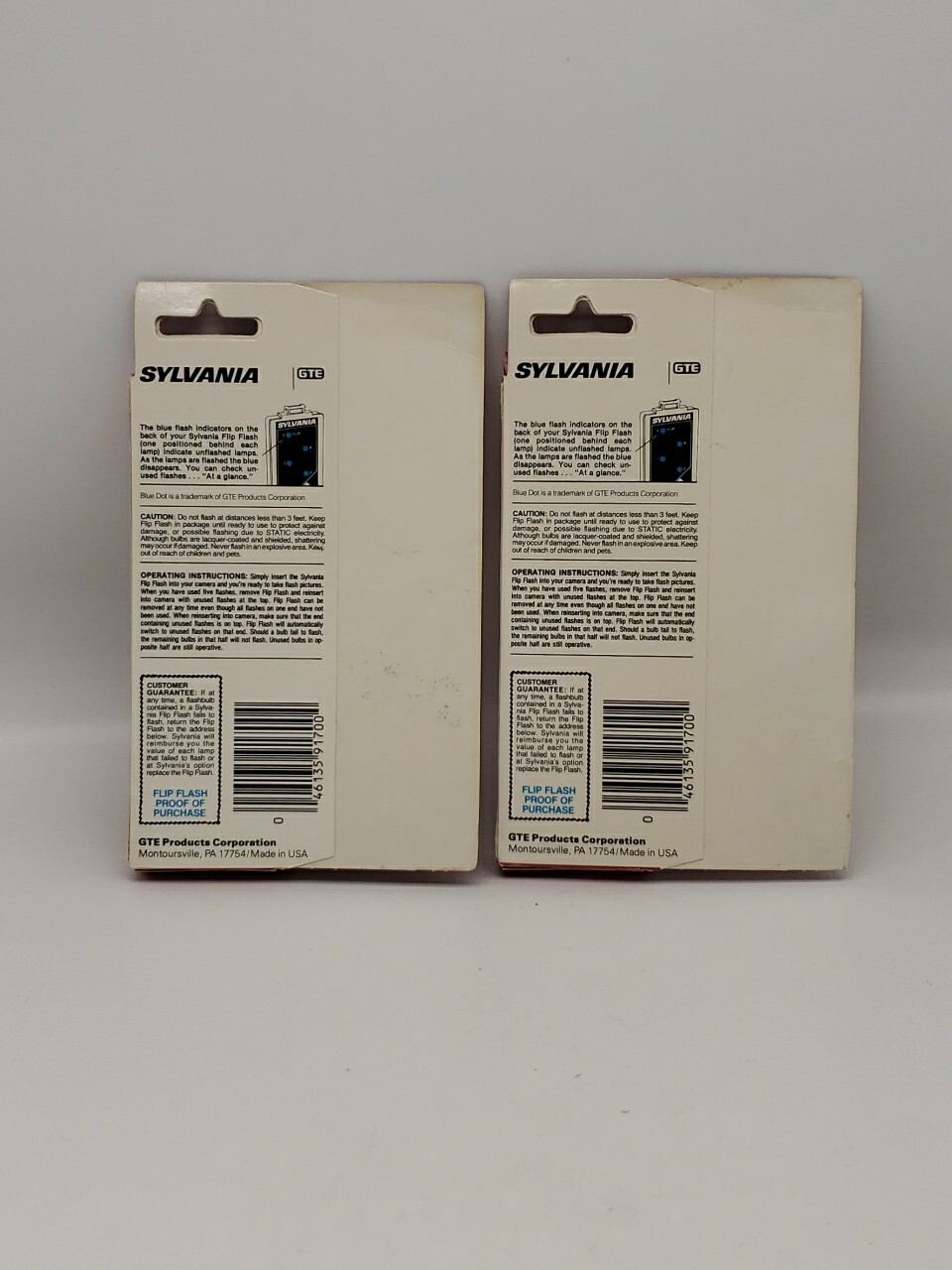Sylvania Flip Flash Super 10 Flash Bar, Blue Dot, 10 flashes per pack, Lot of 2