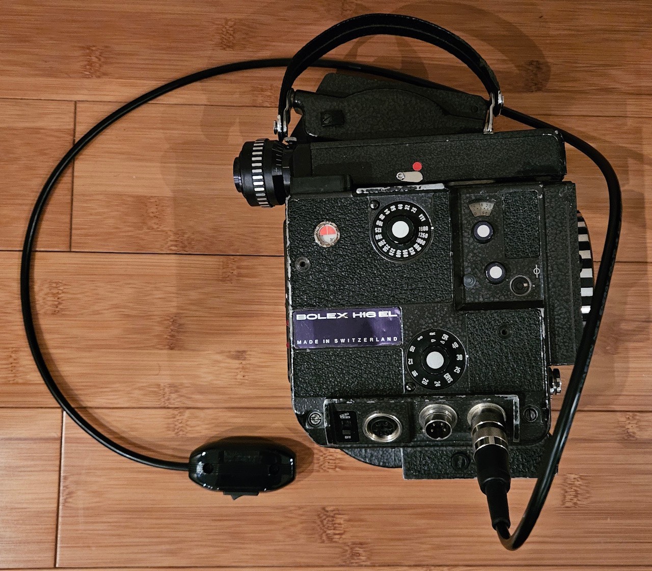 Bolex EL 5-pin Remote Control Cable w/ Switch, ~1m (3.3ft)
