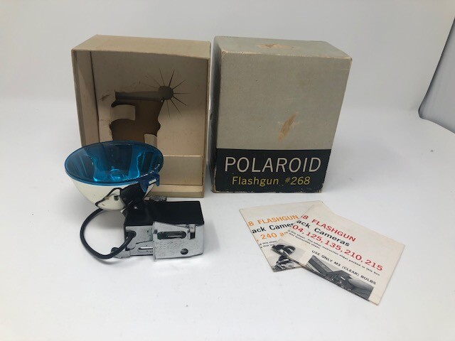 Vintage Polaroid Flashgun #268 w/ Box (not tested)