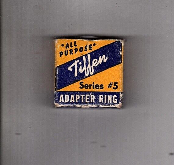 Vintage Tiffen Ring Adapter, Retaining Ring 2 Pc Set, Series 5 original box kq