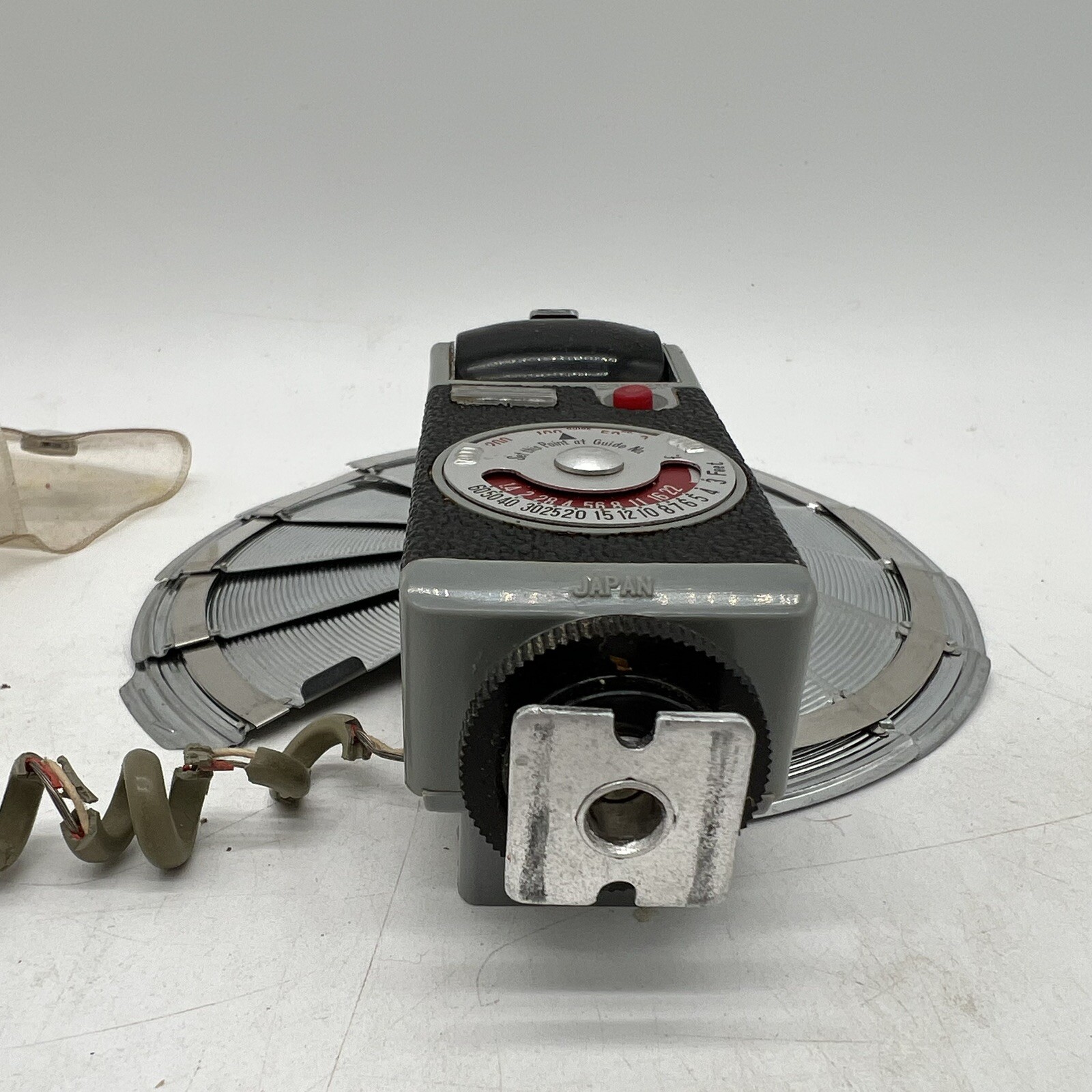 Vintage SUNSET Photo Tilt a Mite Camera Flash Unit Collapsible Fan