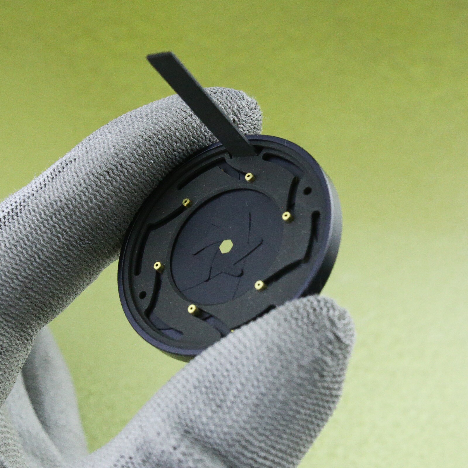 Leica lens RED DOT + FOCOTAR 4.5 / 50 aperture blades Leitz accessory part ☆☆☆