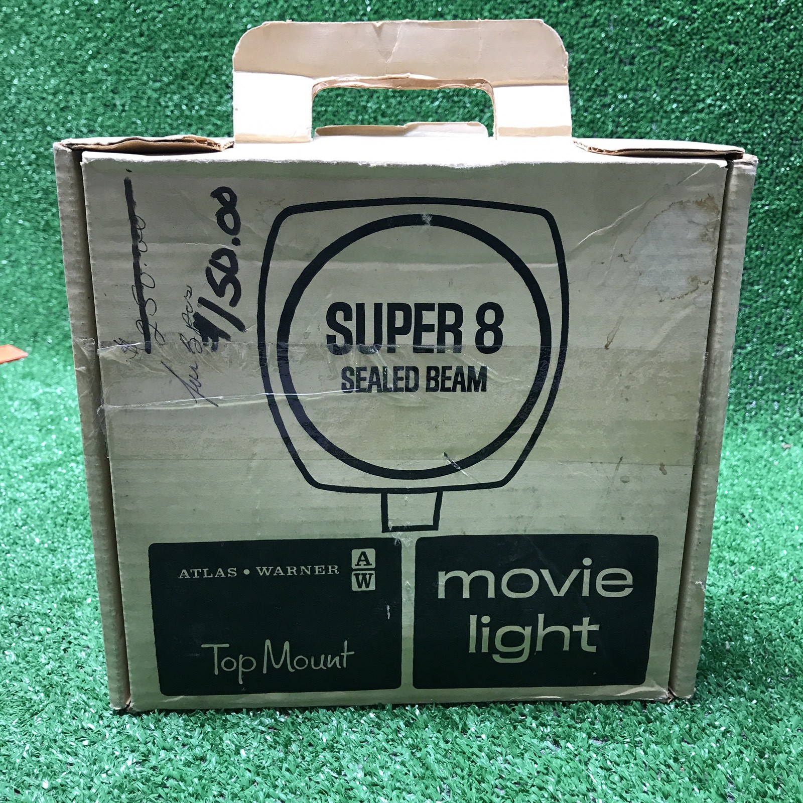 Vintage Atlas Warner Top Mount Super 8 Movie Camera Light Model 888 Orig Box wow