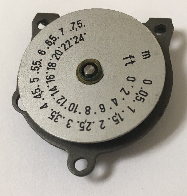 NOS Paillard Bolex 16mm 8mm Movie Camera Dial Feet Foot Meter Part# BC-3055 X1M1