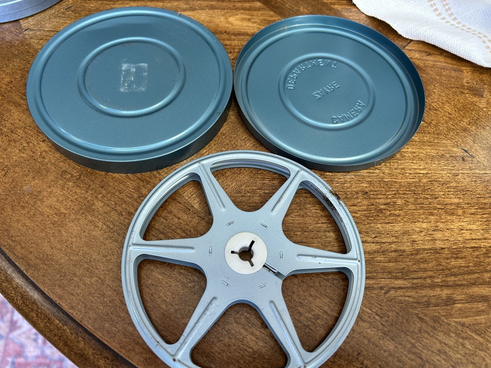 Vintage Zayre Film Storage can or Canister with reel