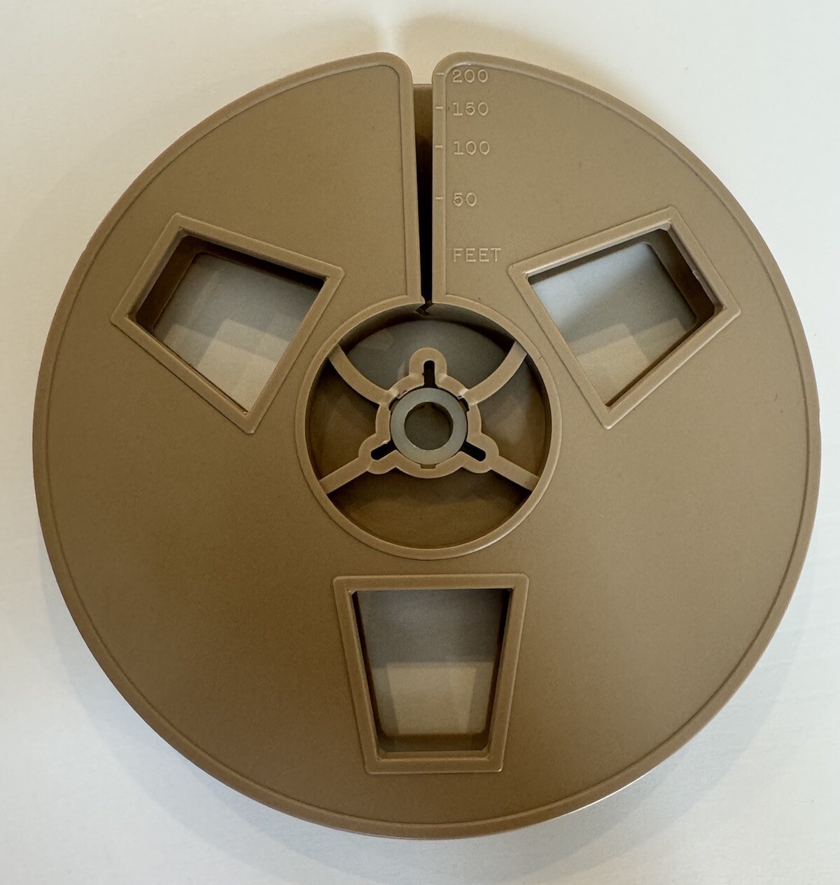 Vintage Dual 8mm Super 8mm Film Reel 200 Ft w/ Adapter Hub & Case 5 Inch Spool