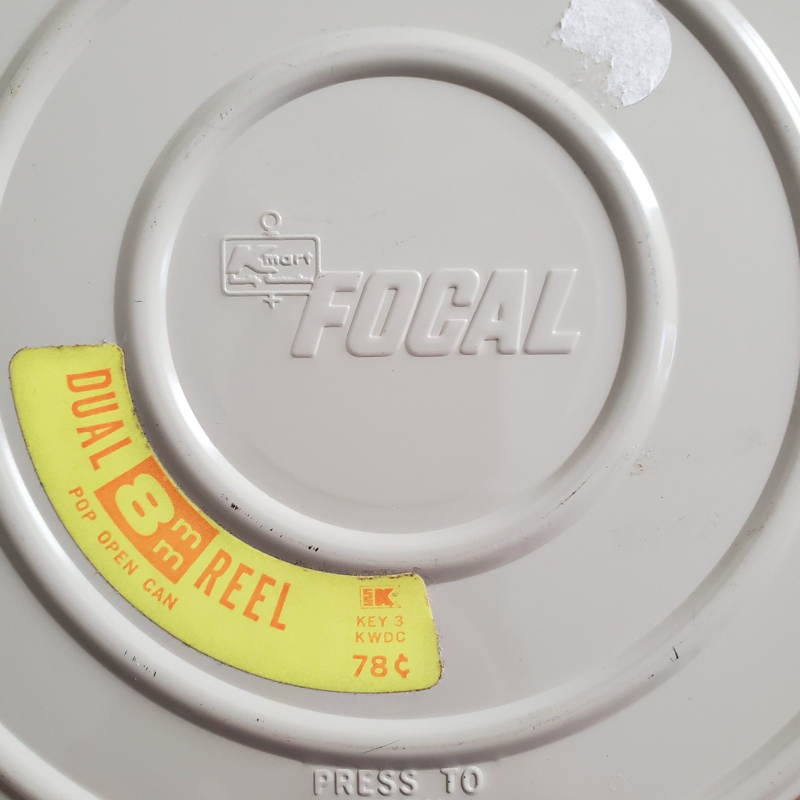 8mm Film Canister Reel vintage 7 inch 400 Ft KMart Focal Dual movie photo tools