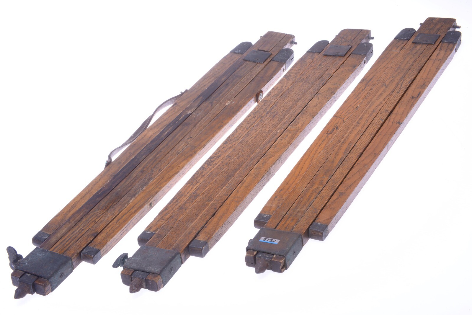 ✅ ANTIQUE WOOD TRIPOD 154CM, 60.62″ THORNTON? ROSS? LANCASTER? FIELD CAMERAS