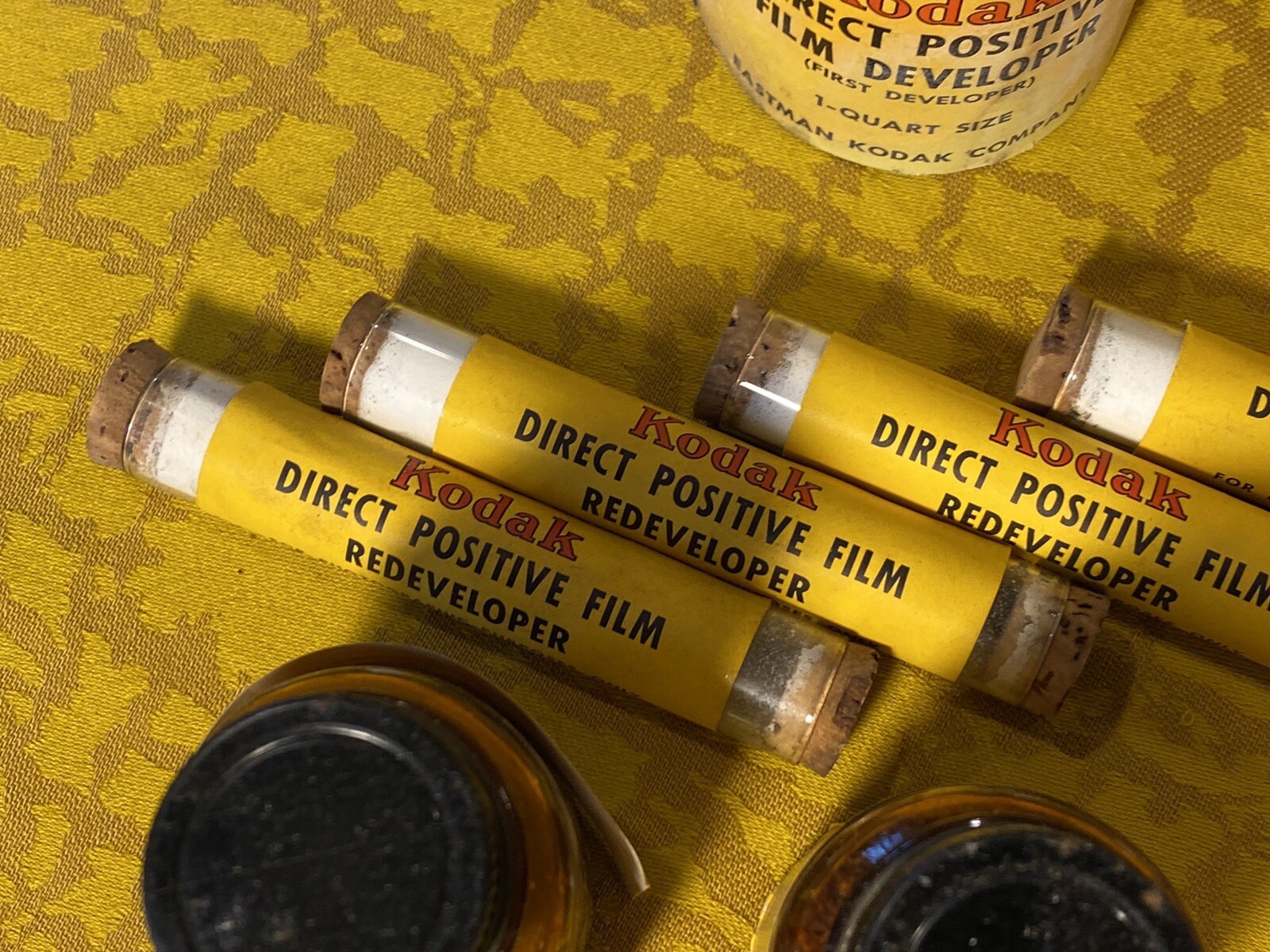 Antique Eastman Kodak Boxed Chemicals for Film Developing Great Display Pieces