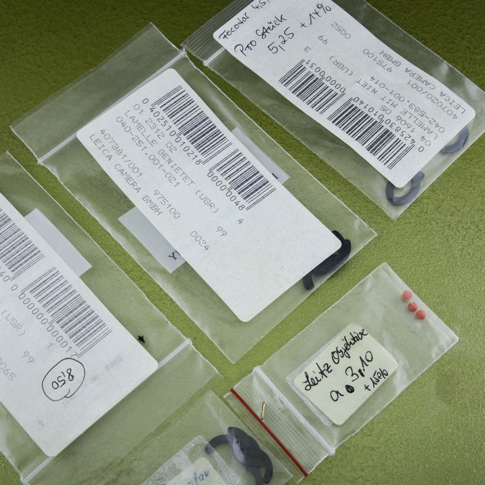 Leica lens RED DOT + FOCOTAR 4.5 / 50 aperture blades Leitz accessory part ☆☆☆