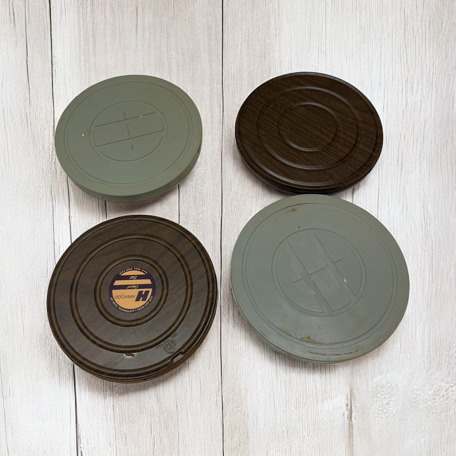 4 Vintage Super 8 Reels From In Metal Cans