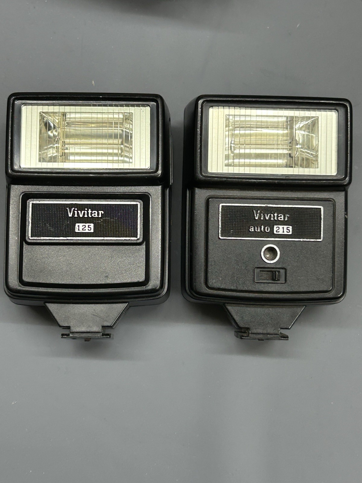 Vintage Vivitar Flash Bundle: Model 125 & Auto 215 – Tested & Working See Photos